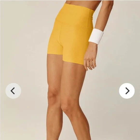 Beyond Yoga Spacedye All for Run Shorts (sunflower heather) - Picture 5 of 9